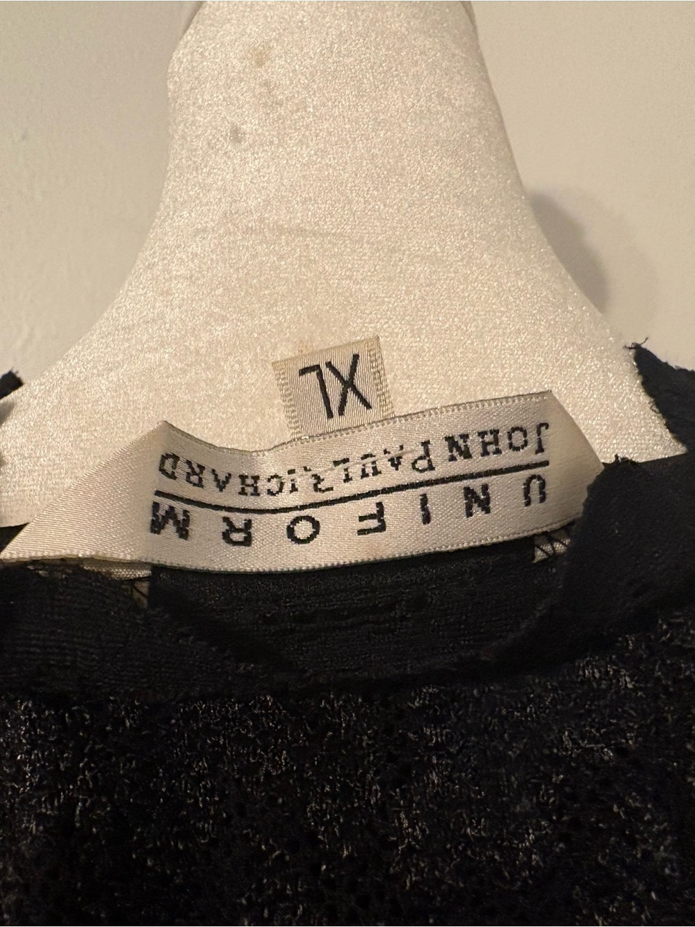 UNIFORM by John Paul Richard Black Lace Top - Picture 5 of 5